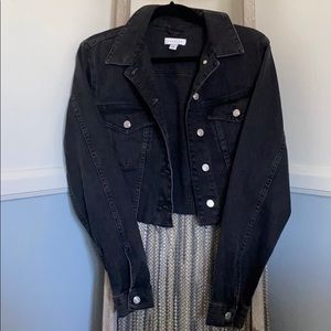 Top shop crop denim jacket